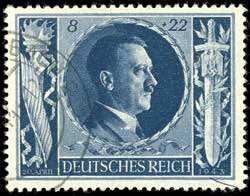 German Reich 8 Pfg Hitler birthday with the ... 