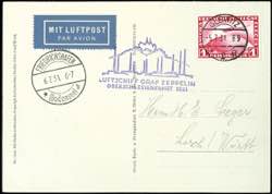 Zeppelin Mail 1931, Upper Silesia trip, ... 