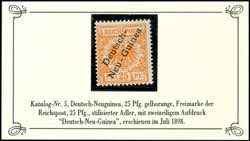 Deutsch-Neuguinea 25 Pfennig Krone/Adler, ... 