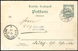 German-East Africa Postal Stationery Postal ... 