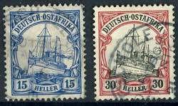German East Africa Cancellation TSCHOLE, two ... 