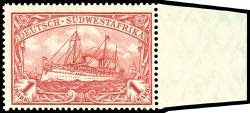 Deutsch-Südwest-Afrika 1 Mark rotkarmin in ... 