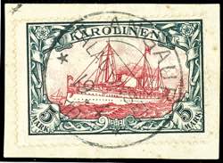 Cameroon 5 Mark imperial yacht, paper ... 