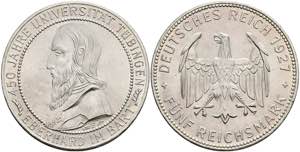 Münzen Weimar 5 Reichsmark, 1927, ... 