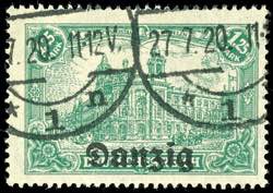 Danzig 1, 25 M. Bluish green, ... 