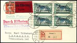 Memel 80 penny on 45 C. Airmail stamp on ... 