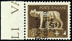 Zara 5 C. Postal stamp with overprint in ... 