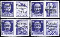 Zara 50 C. Postal stamp with propaganda side ... 