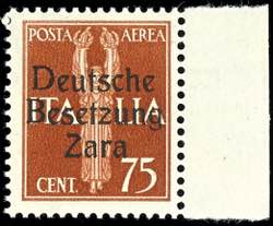 Zara 75 C. Flugpost, Aufdruck Type II, mit ... 