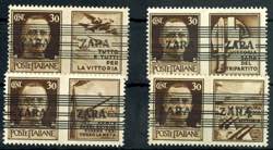 Zara 30 C. Postal stamp with propaganda side ... 