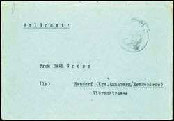 Field Post Letters WW II 18.1.1945, letter ... 