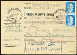 Field Post Letters WW II 20.2.1945, field ... 