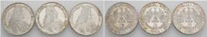 Münzen Bund ab 1946 3 x 5 Mark, 1955, ... 