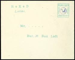 Ruhleben 1 / 2 d letter (postal stationery) ... 