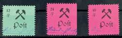 Großräschen 12 Pfg - 40 Pfg fee stamps on ... 