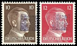Wurzen 10 Pfg and 12 Pfg Hitler engraved ... 