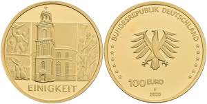 Federal coins after 1946 100 Euro, 2020, ... 
