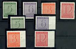 Soviet Sector of Germany 5 to 12 Pf ... 