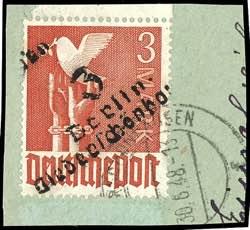 Hand Overprint Numeral Issue - District 3 3 ... 