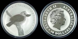 Australia 30 Dollars, 2010, Kookaburra, 1 ... 