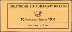 Stamp Booklet Berlin 1962, stamp booklet ... 