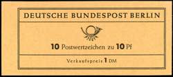 Stamp Booklet Berlin Duerer 1962, Hbl. ... 