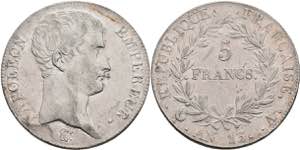 France 5 Franc, at 13 (1804 / 1805), ... 