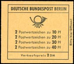 Berlin Markenheftchen Unfallverhütung 1972, ... 