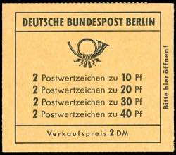 Berlin Markenheftchen Unfallverhütung 1972, ... 