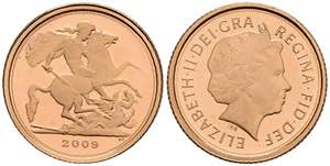 Great Britain 1 / 4 sovereign, 2009, ... 