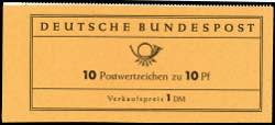 Stamp booklet Heuss III 1960 (test ... 