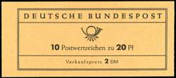 Stamp booklet 1963, stamp booklet Bach, ... 