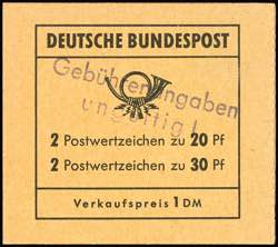 Stamp booklet 1968, stamp booklet ... 