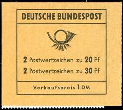 Stamp booklet Brandenburg Gate 1968, ... 