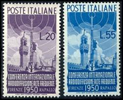 Italy 1950, 20 L. And 55 L. \international ... 