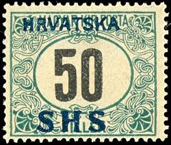 Jugoslavia Postage: 50 F. Dark green / ... 