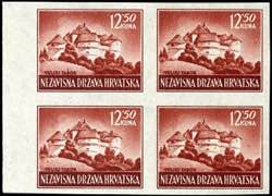 Croatia 1943 / 1944, 12, 50 Kuna landscapes, ... 