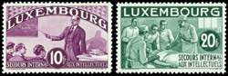 Luxemburg 1935, 10 C. bis 20 Fr. ... 