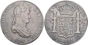 Peru 8 Reales, 1816, Ferdinand VII., Lima, ... 