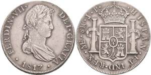 Peru 8 Reales, 1817, Ferdinand VII., Lima, ... 