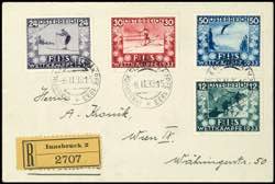 Österreich 1933, 12 Gr. bis 50 Gr., ... 
