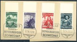 Österreich 1933, 12 Gr. bis 64 Gr., ... 