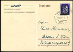 Austria 6 Pfg. Hitler with grid overprint, ... 