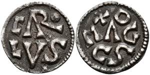 Münzen Denar (1,20g), vor 794, Karl der ... 