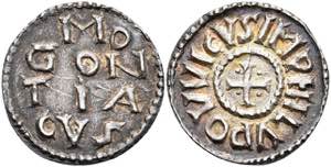 Münzen Denar (1,82g), Ludwig der Fromme, ... 