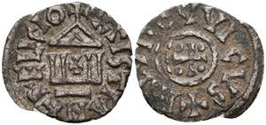 Münzen Vierling (Quadrans), 822/844, Ludwig ... 