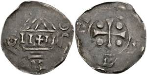 Münzen Denar (1,67g), Arnulf von Kärnten, ... 