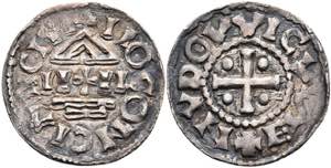 Coins Denarius (1, 73), Ludwig the child, ... 
