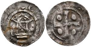Münzen Pfennig (1,17g), Otto II., 973-983. ... 