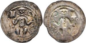 Coins Bracteate (0, 76 g), adalbert I. From ... 